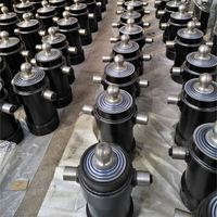 Mini-citerne à benne basculante avec vérin hydraulique télescopique à double piston à 4 étages, chromé dur, pour camion à benne basculante
