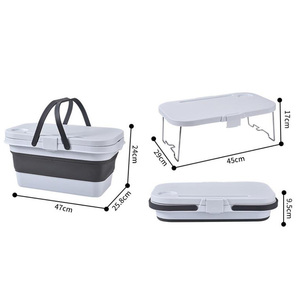 캠핑 버킷 테이블용 손잡이가 있는 헤비 듀티 접이식 세면대 - Product Image 6