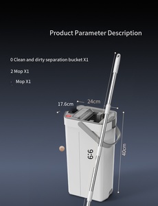 Mopa para Separar y Limpiar la Suciedad, No Requiere Lavado a <span class=keywords><strong>Mano</strong></span>, Mopa Duradera y Robusta - Product Image 5