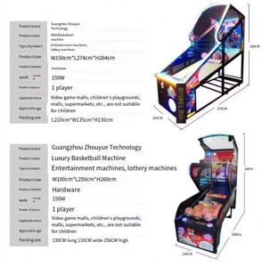 Machine de jeu d'arcade de tir au basket-ball et de boxe, à monnayeur, pour intérieur et extérieur, en métal, pour divertissement - Product Image 2