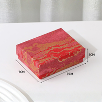 Caja de Joyería Rectangular Rígida de Cartón Ecológica, Moderna y Elegante, con Logotipo Personalizado, para Joyas y Anillos, 7*9*3CM