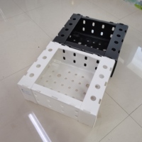 Boîte d'emballage écologique en plastique ondulé recyclable et imperméable pour okra, conteneur de récolte agricole en panneau alvéolaire PP empilable