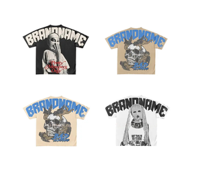 เสื้อยืดผู้ชายผ้าคอตตอนทอ 100% คุณภาพสูง พิมพ์ลายสกรีนเองได้ ทรงโอเวอร์ไซส์ สตรีทแวร์ หนัก 250 กรัม ไม่เป็นขุย - Product Image 4