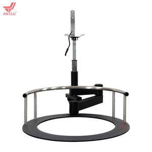 Tabouret de barbier moderne écologique en acier Antluplus AL-AC015, pivotant à 180°, réglable, base pliable pour <span class=keywords><strong>salon</strong></span> de coiffure - Product Image 2