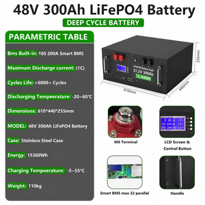 Batería de Iones de Litio CERRNSS, Precio de Fábrica, <span class=keywords><strong>5kwh</strong></span>, 10KWH, 15KWH, 51.2V, para Almacenamiento de Energía <span class=keywords><strong>Solar</strong></span> en el Hogar, Batería Lifepo4 de 48v, 100ah, 200ah, 300ah - Product Image 3