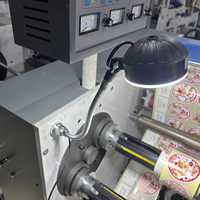 Mini Size Klebe papier Karton Blank Roll-to-Roll-Schneide maschine mit Auf-und Ab-Rücklauf-Bedienfeld