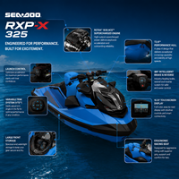 Jet ski Sea-Doo RXP-X 325 BRP 2026, 325 ch, performance suralimentée, pour la course, les loisirs et les sports nautiques