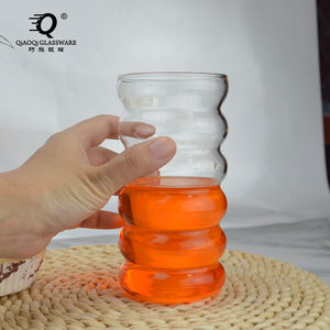 Taza <span class=keywords><strong>de</strong></span> agua <span class=keywords><strong>de</strong></span> vidrio <span class=keywords><strong>de</strong></span> borosilicato alto, una sola capa <span class=keywords><strong>de</strong></span> mesa <span class=keywords><strong>de</strong></span> juego <span class=keywords><strong>de</strong></span> té, venta al por mayor, desayuno, leche, café, taza oruga, taza circular - Product Image 4