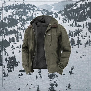 Chaqueta de invierno de talla grande para <span class=keywords><strong>hombre</strong></span>, abrigo informal de algodón sólido XL con cuello levantado, <span class=keywords><strong>capucha</strong></span> de tela de punto transpirable, revestimiento teñido liso - Product Image 2