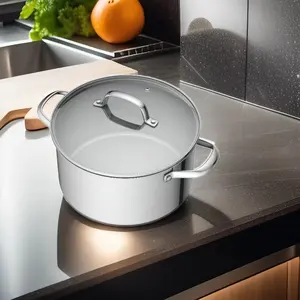 Batterie de cuisine en acier inoxydable 304 de 18/24cm