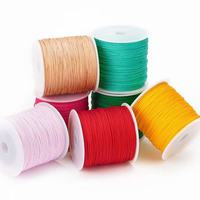 Cordon en nylon pour la fabrication de bijoux, 0,8 mm, fil à perles DIY, 47 couleurs, fil à macramé, bracelet et corde artisanale