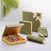 Boîtes de papier d'emballage rigide de luxe personnalisé OEM ODM à couverture rigide pour les dattes du Ramadan boîte de chocolat pour l'emballage alimentaire