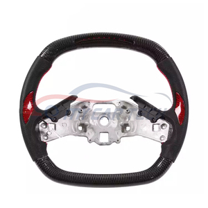 สำหรับ C8 C6 C7 พวงมาลัยคาร์บอนไฟเบอร์ พร้อมแป้นเปลี่ยนเกียร์แบบ LED แสดงรอบเครื่องยนต์ - Product Image 2