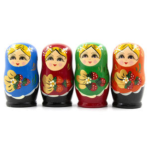 Poupées russes Babouchka <span class=keywords><strong>à</strong></span> cinq couches, poupées russes en bois, Matryoshka peintes <span class=keywords><strong>à</strong></span> la main, jouet de poupée <span class=keywords><strong>russe</strong></span> <span class=keywords><strong>à</strong></span> emboîter pour enfants - Product Image 2