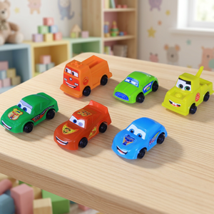 TOYBOLA <b>Mini</b> Plastic Car Toy for 2-4 Year <b>Olds</b> EN71 Certified Friction Powered BOPP Bag Packaging - Product Image 3
