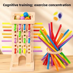 Gioco di Equilibrio in Legno <span class=keywords><strong>per</strong></span> <span class=keywords><strong>Bambini</strong></span>, Gioco Educativo Interattivo Genitore-Figlio, Gioco da Tavolo Sensoriale <span class=keywords><strong>per</strong></span> <span class=keywords><strong>Bambini</strong></span> 4-6 <span class=keywords><strong>Anni</strong></span> - Product Image 5
