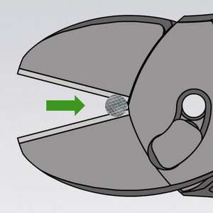 KNIPEX - 73 72 180 TwinForce®Fraises diagonales haute performance noires atramentized, tête polie, poignées avec multi-composant - Product Image 3