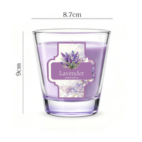 Bougie parfumée d'ambiance 2026 T05, rose velours, lavande, jasmin, cire de soja européenne, bougie d'aromathérapie
