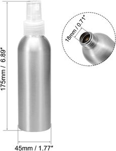 Portable Eco-friendly Reusable Lightweight Pump Sprayer Aluminum Bottle for Hand Sanitizer Shower Gel Detergent 30ml-1000ml - Product Image 2