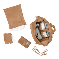 Sac de rangement pour couches imperméable personnalisé avec logo d'usine, grande capacité, sac à langer pour maman, sac à dos pour couches en néoprène