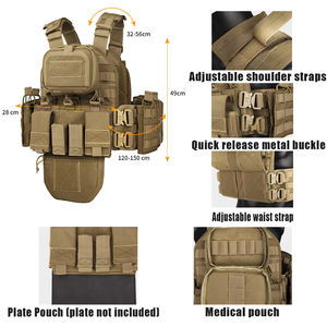เสื้อเกราะกันกระสุนแบบตาข่าย Molle สำหรับอุปกรณ์โรงงาน - Product Image 5
