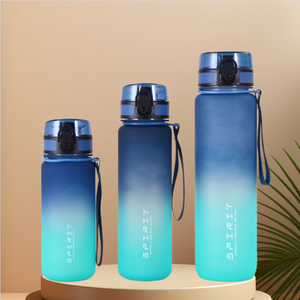 Custom Logo 1L Gradient Color Portable <b>Plastic</b> Sports Water Bottle with <b>Straw</b> Water Cup for Students for Outdoor - Product Image 5