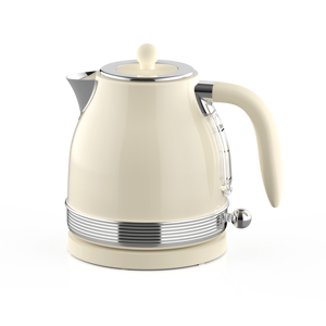1.2L Stainless Steel Retro Electric <b>Kettle</b> LED Light 1200W Fast Boiling with Temperature Gauge Auto Shut-Off Home & Kitchen - Product Image 1