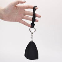Alarme personnelle OEM avec étui en cuir, mini porte-clés de sécurité, accessoire de suspension pour sac