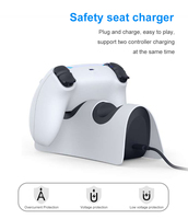 Nouvelle station de charge/concentrateur pratique en plastique pour manettes PS5, chargeur filaire avec emballage en boîte