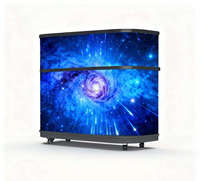 Cabina de DJ Móvil Personalizada con Pantalla LED P1.8, Mesa Frontal Flexible para Interiores, Pantalla para Festivales de Música, Publicidad y Uso de DJ