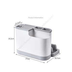 Support de Rangement de Cuisine Intégré Multifonctionnel CL482 en Gros avec Planche à Découper, Porte-Baguettes, Couvercle de Pot et Boîte à Couteaux - Product Image 5