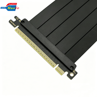 Kabel Riser PCIe Gen4 X16 Ekstensi GPU 64GB/s Kecepatan Tinggi untuk RTX 4090 4080 RX 7900 XTX ITX SFF PC Build Latensi Rendah