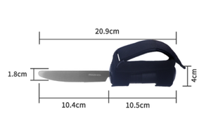 Couverts adaptatifs ergonomiques pour personnes âgées Spork pour personnes âgées en caoutchouc poignée pliable en acier inoxydable à prise facile Spork pour les tremblements de la main - Product Image 4