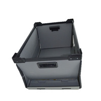 Boîte industrielle à ouverture des deux côtés robuste Boîte de transport pliable Coroplast Boîte de chiffre d'affaires en plastique ondulé