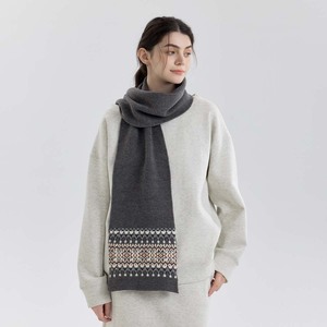 Fair Isle Jacquard <b>Christmas</b> Knitted <b>Scarf</b> Thick Warm Unisex Winter Neck Warmer Pashmina Shawls Wraps Accessories - Product Image 3