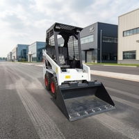 Mini-chargeuse compacte sur chenilles avec broyeur forestier, moteur diesel, chargeuse multifonctionnelle