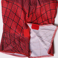Gorro Infantil de Spider-Man con Estampado por Transferencia Térmica en Poliéster/ Gorro de Personaje de Película, Accesorio de Disfraz de Verano 25x22cm