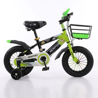 Vélo d'apprentissage pour enfant SY 2026 à 4 roues en acier, monovitesse, 20 pouces, avec pédales ordinaires et panier