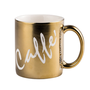 Taza de Café de Porcelana Blanca de Alta Calidad, 24k, Heraeus Alemania, con Logotipo Personalizado en Oro Real, Regalo Empresarial Personalizado - Product Image 4