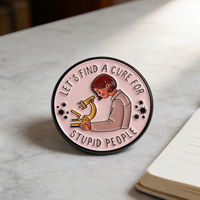 Nouveauté : Épingles en métal artisanal, badges en gros, lettres de microscope à germes, épingles en émail doux, souvenirs, cadeaux, épingles à revers personnalisées