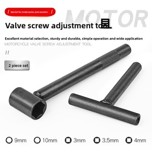 Llave de ajuste de válvulas para motocicleta y scooter, herramienta de reparación para ajuste de holgura del balancín del pedal, instalación de tarjetas - Product Image 5