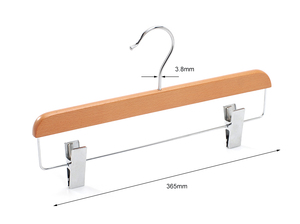 Premium Matt Cherry Color Custom Brand Garment Luxury <strong>Wooden</strong> <strong>Clothes</strong> <strong>Hangers</strong> for Cloth - Product Image 2