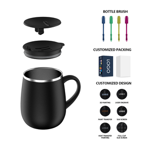 ANSHENG Großhandel 16oz Edelstahl Kaffeebecher Doppelwandiger Vakuumisolierter Becher mit Griff - Product Image 5
