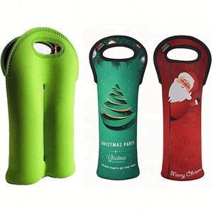 Sac isotherme portable en néoprène pour bouteille de vin 750 ml, avec impression par sublimation, pour transport et refroidissement des canettes - Product Image 1