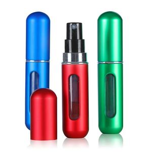 Wholesale Customization 8Ml 10Ml Travel Refillable Aluminum Atomizer Glass Inner Empty <b>Perfume</b> <b>Bottle</b> Spray Cap Personal Care - Product Image 1