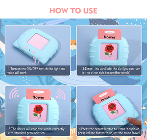 Jouet enfant en bas âge pour 2 3 4 5 ans garçons et filles autisme jouets sensoriels jouets Montessori 224 <span class=keywords><strong>mots</strong></span> de vue parler cartes Flash impression - Product Image 4