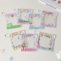 Ins Creative Print Anime Candy Bag Kpop Event Gift Custom Shaker Pendant Zip Pouch Llavero de PVC Titular de la tarjeta de crédito