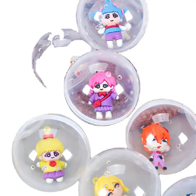 Qy Populaire Nieuwe Producten 50Mm Gacha Speelgoed 75Mm Gacha Machine Met Cartoon Gacha Bal Anime Figuur Gift Ball Blind Box Groothandel