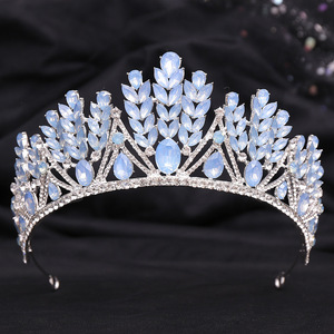 ROMANTISCHE Braut-Diademe und -Kronen mit Opalsteinen Metall-Stirnband für Hochzeit, Verlobung und Jubiläum <span class=keywords><strong>Tiara</strong></span> - Product Image 5