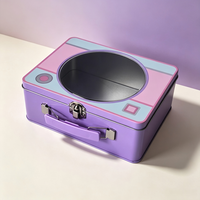 Boîte cadeau créative personnalisée en métal, boîte à bonbons en métal de dessin animé, mini boîte en fer portable pour cosmétiques